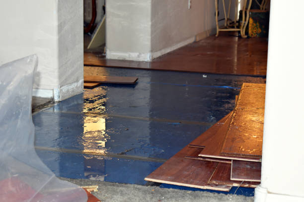 Professional Water Extraction technician working in Burton, TX